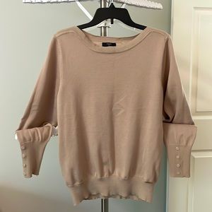 T Tahiri Tan Sweater with decorative details